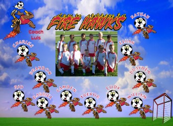 Hawks Soccer Banner - Custom Hawks Soccer Banner