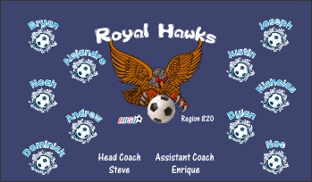 Hawks Soccer Banner - Custom HawksSoccer Banner