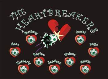 Hearts Soccer Banner - Custom HeartsSoccer Banner