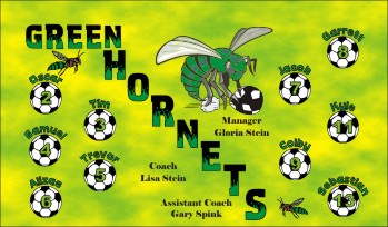 Hornets Soccer Banner - Custom Hornets Soccer Banner