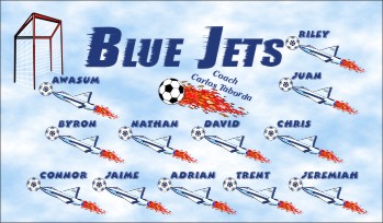 Jets Soccer Banner - Custom JetsSoccer Banner