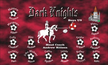 Knights Soccer Banner - Custom KnightsSoccer Banner