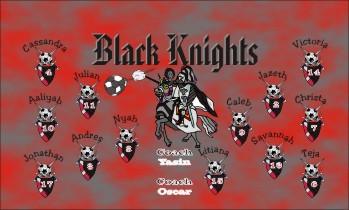 Knights Soccer Banner - Custom Knights Soccer Banner