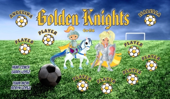 Knights Soccer Banner - Custom Knights Soccer Banner