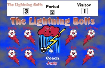 Lightning Soccer Banner - Custom LightningSoccer Banner