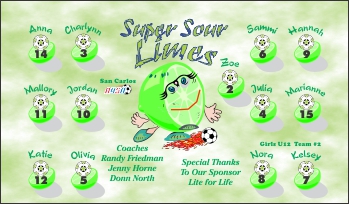 Limenators Soccer Banner - Custom Limenators Soccer Banner