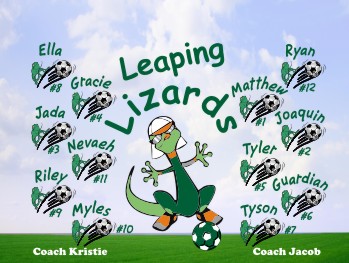 Lizards Soccer Banner - Custom Lizards Soccer Banner