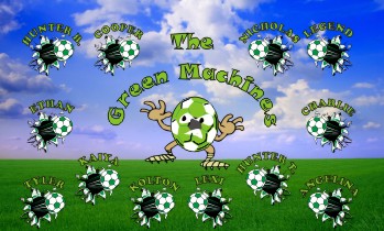 Machines Soccer Banner - Custom Machines Soccer Banner