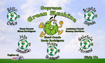 Machines Soccer Banner - Custom MachinesSoccer Banner