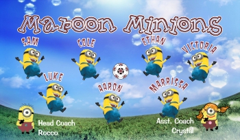 Minions Soccer Banner - Custom Minions Soccer Banner