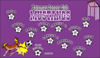Mustangs Soccer Banner - Custom MustangsSoccer Banner
