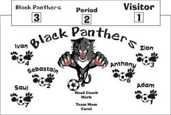 Panthers Soccer Banner - Custom PanthersSoccer Banner
