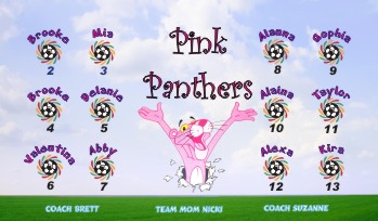 Panthers Soccer Banner - Custom Panthers Soccer Banner