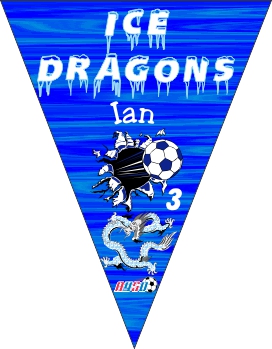 Pennants Soccer Banner - Custom Pennants Soccer Banner