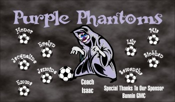 Phantoms Soccer Banner - Custom Phantoms Soccer Banner