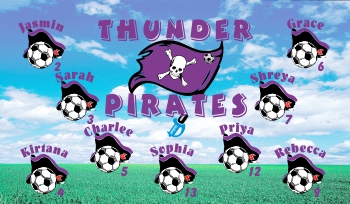 Pirates Soccer Banner - Custom Pirates Soccer Banner