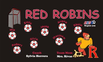 Robins Soccer Banner - Custom Robins Soccer Banner