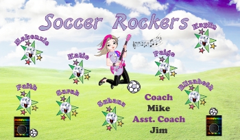 Rockers Soccer Banner - Custom RockersSoccer Banner