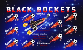 Rockets Soccer Banner - Custom RocketsSoccer Banner