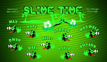 Slime Soccer Banner - Custom Slime Soccer Banner