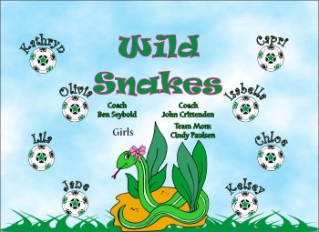 Snakes Soccer Banner - Custom Snakes Soccer Banner