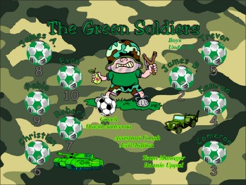 Soldiers Soccer Banner - Custom Soldiers Soccer Banner