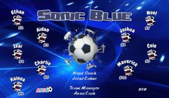 Sonic Soccer Banner - Custom Sonic Soccer Banner