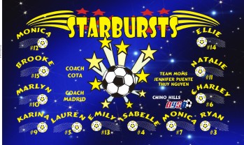 Stars Soccer Banner - Custom Stars Soccer Banner
