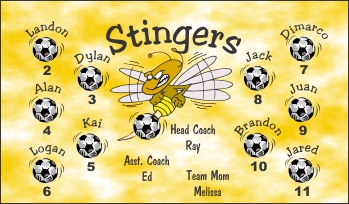 Stingers Soccer Banner - Custom Stingers Soccer Banner