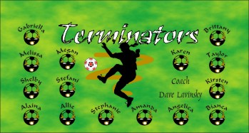 Terminators Soccer Banner - Custom Terminators Soccer Banner