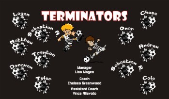Terminators Soccer Banner - Custom Terminators Soccer Banner