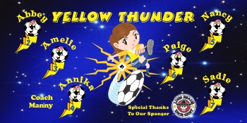 Thunder Soccer Banner - Custom Thunder Soccer Banner