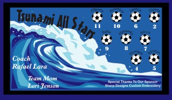 Tsunami Soccer Banner - Custom Tsunami Soccer Banner