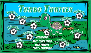 Turtles Soccer Banner - Custom Turtles Soccer Banner