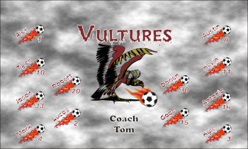 Vultures Soccer Banner - Custom Vultures Soccer Banner