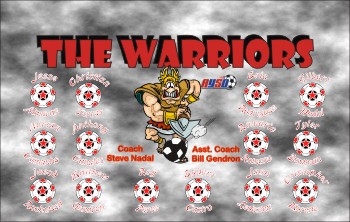 Warriors Soccer Banner - Custom WarriorsSoccer Banner