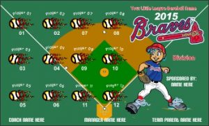 TeamsBanner Rapid Braves Baseball Team Banner Example