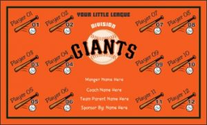 TeamsBanner Rapid Giants Baseball Team Banner Example