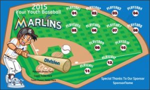 TeamsBanner Rapid Marlins Baseball Team Banner Example