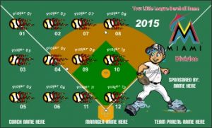 TeamsBanner Rapid Marlins Baseball Team Banner Example