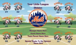 TeamsBanner Rapid Mets Baseball Team Banner Example