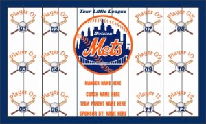 TeamsBanner Rapid Mets Baseball Team Banner Example