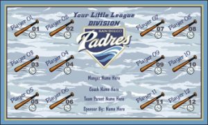 TeamsBanner Rapid Padres Baseball Team Banner Example