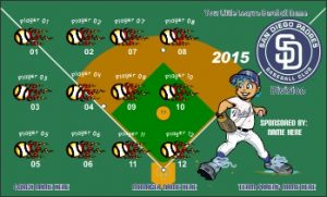 TeamsBanner Rapid Padres Baseball Team Banner Example