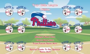TeamsBanner Rapid Phillies Baseball Team Banner Example