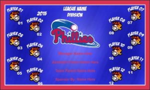 TeamsBanner Rapid Phillies Baseball Team Banner Example