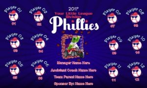 TeamsBanner Rapid Phillies Baseball Team Banner Example