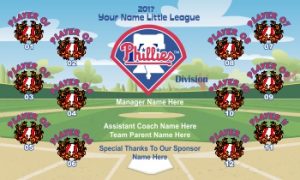 TeamsBanner Rapid Phillies Baseball Team Banner Example