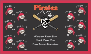 TeamsBanner Rapid Pirates Baseball Team Banner Example