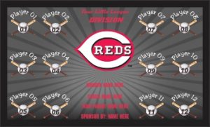 TeamsBanner Rapid Reds Baseball Team Banner Example